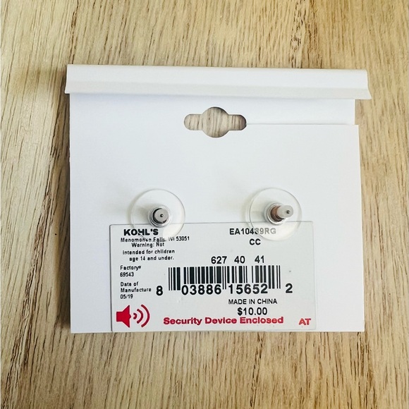 NWT LC Lauren Conrad Rose Gold Wishbone Earrings✨ - Picture 5 of 5